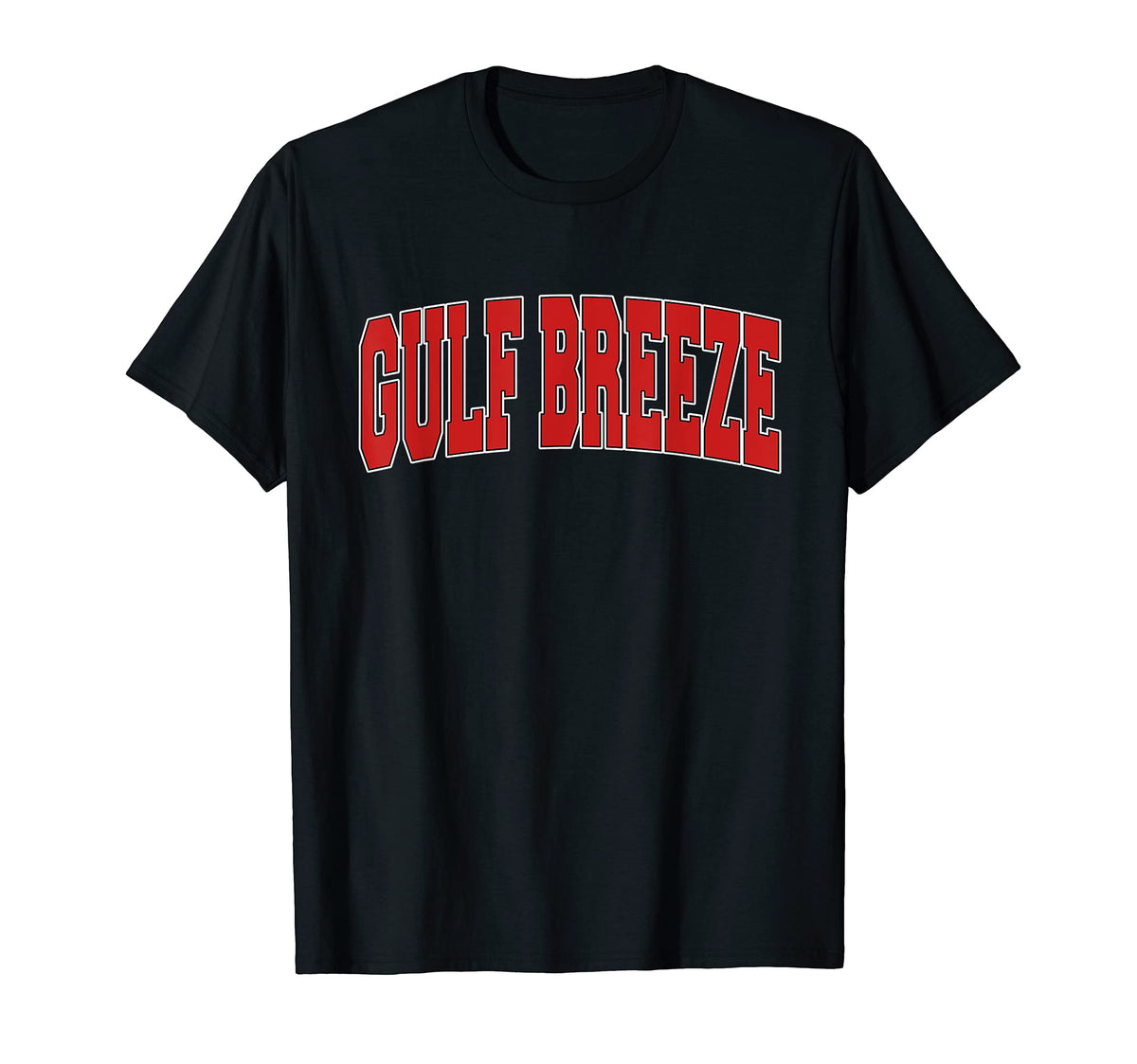 Gulf Breeze Fl Florida Varsity Usa T-Shirt - Casual Everyday Wear Unisex