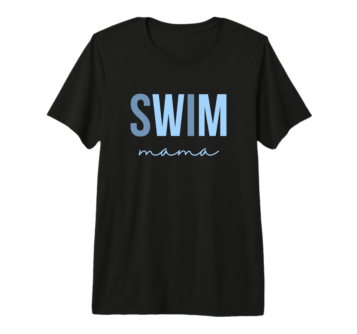 Swim Mama Proud Swim Mom Game Day Tri T-Shirt - Custom Art Print Men Women