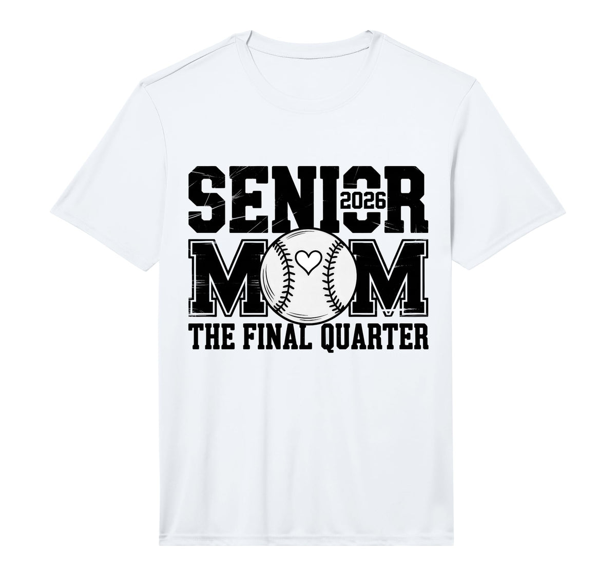 Senior Baseball Mom Baseball Mama T-Shirt - Casual Everyday Wear Men Women