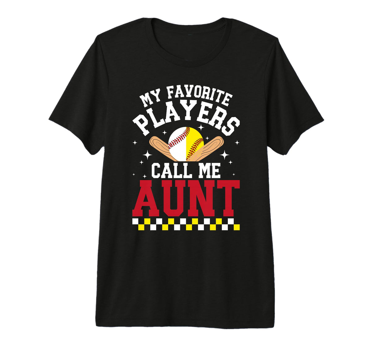My Favorite Players Call Me Aunt T-Shirt - Trendy Graphic Men Women