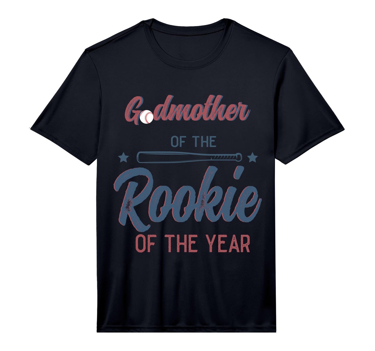 Mens Godmother Baseball First Birthday Bday T-Shirt - Graphic Print Unisex