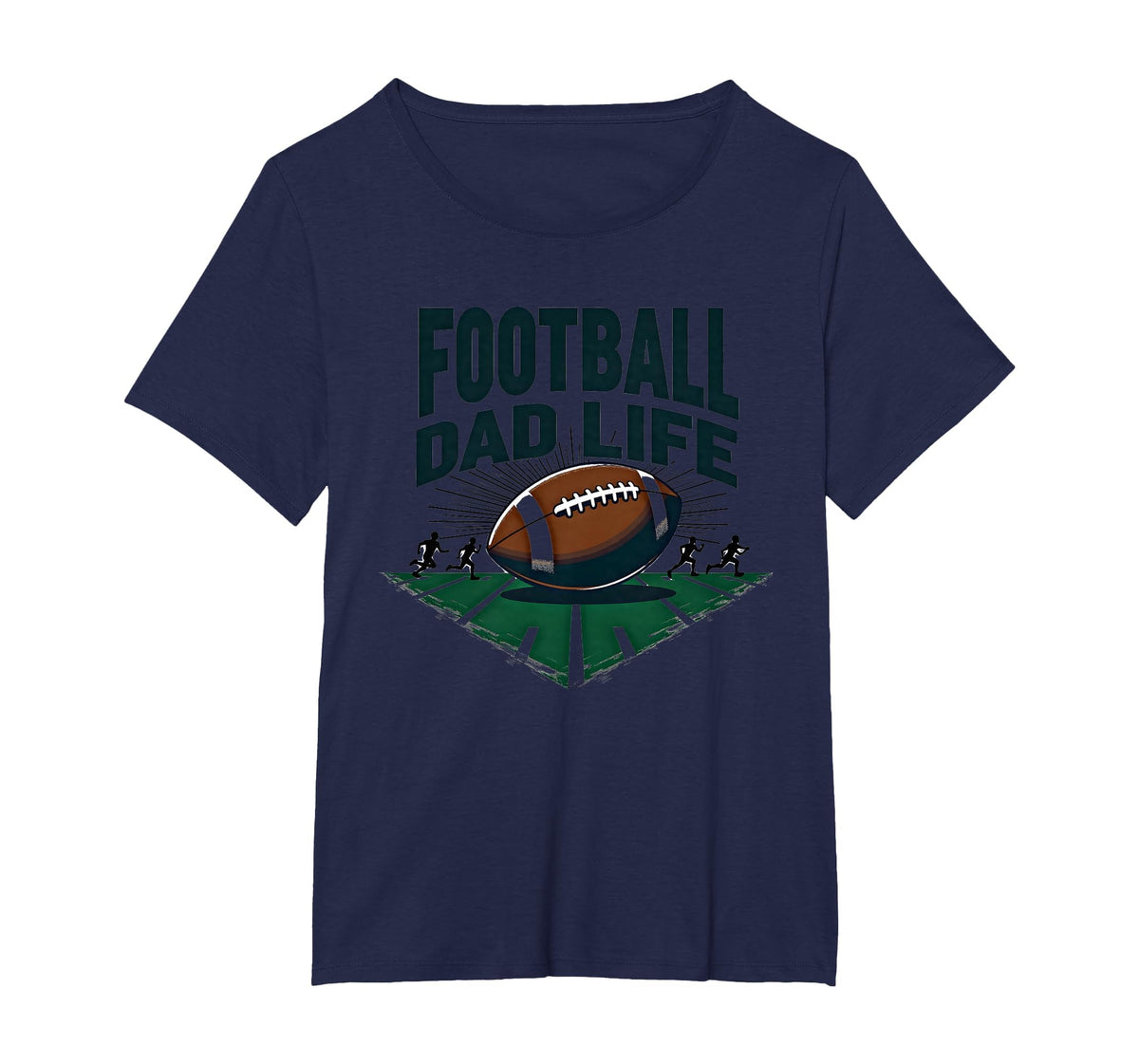 Football Dad Life Proud Father Game T-Shirt - Minimalist Print for Adults