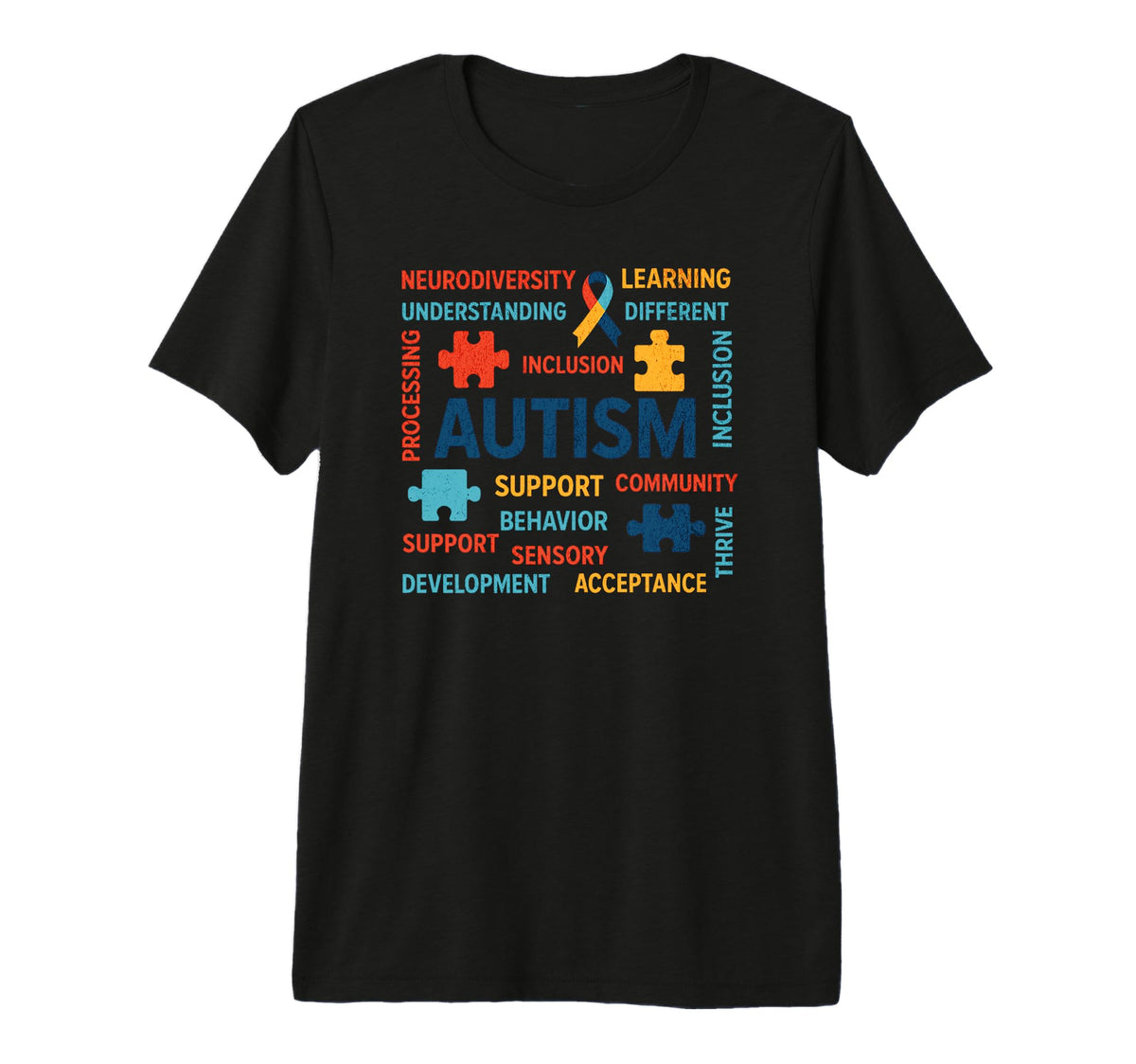 Autism Gamer Navigating Autism T Autism T-Shirt - Streetwear Style Unisex