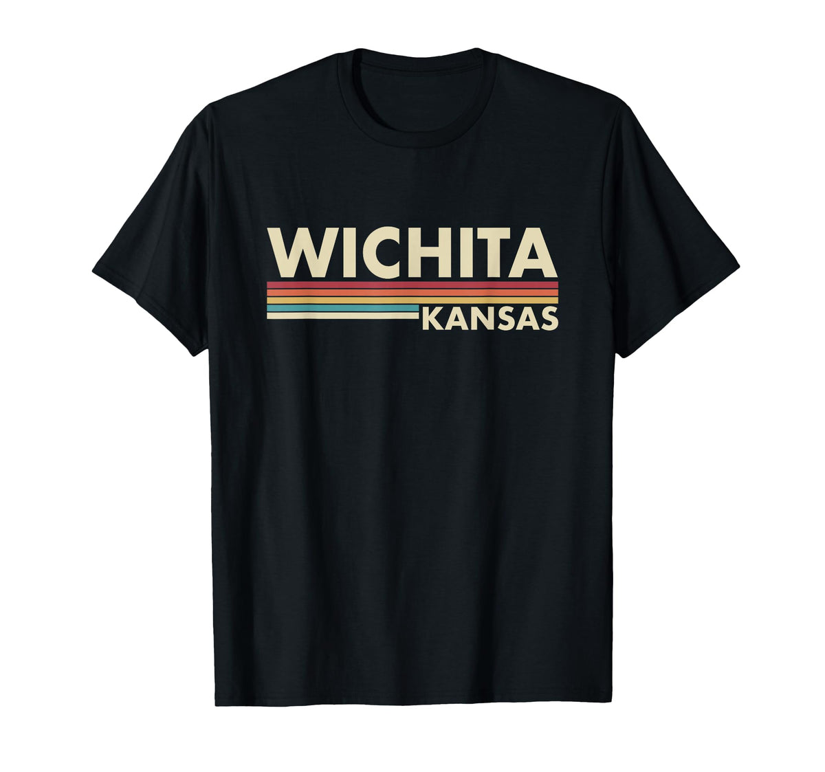 Club Inc Wichita Kansas Stripes T-Shirt - Custom Art Print for Adults
