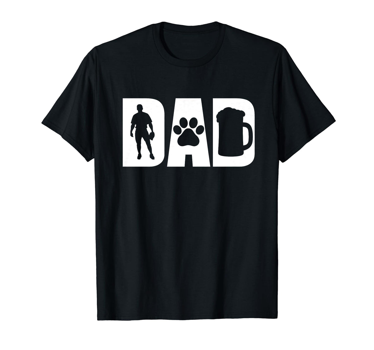 Best Baseball Beer Lovin Dog Dad Pet T-Shirt - Trendy Graphic Men Women