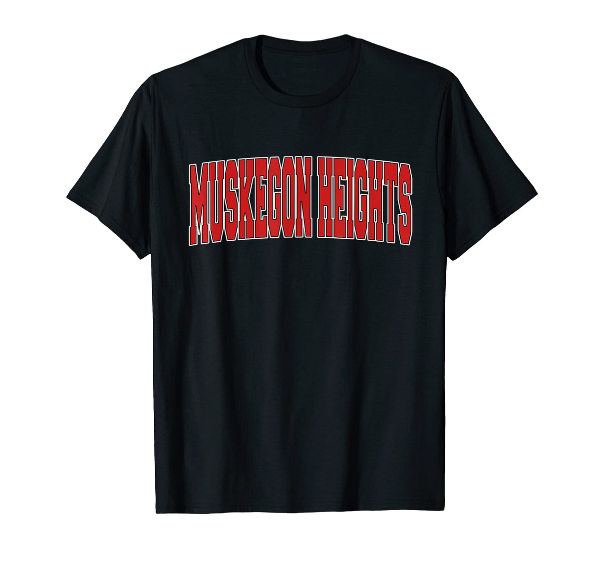 Muskegon Heights Mi Michigan Varsity Usa T-Shirt - Trendy Graphic Unisex