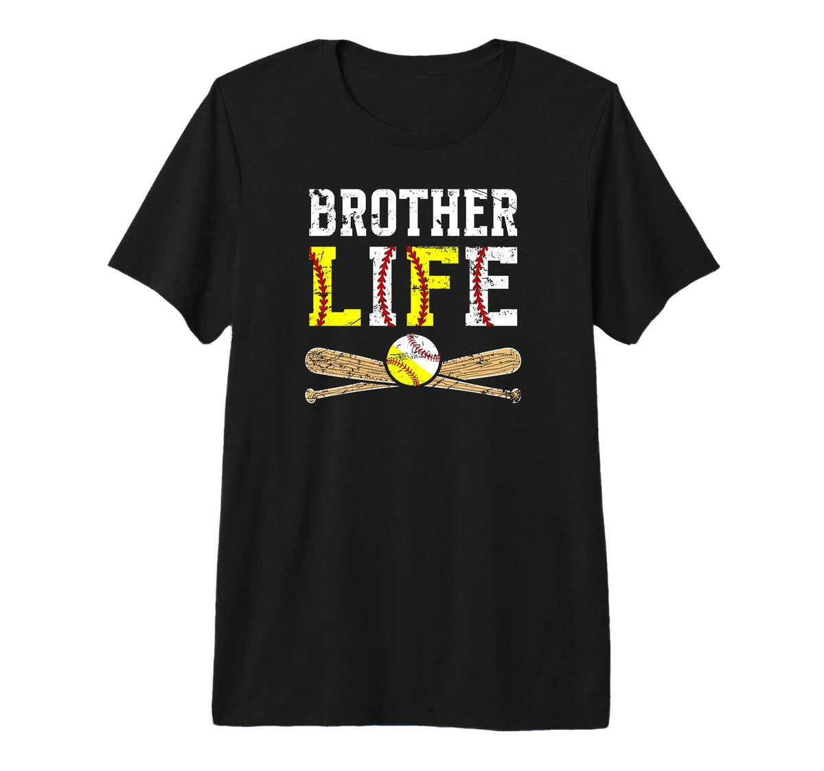 Baseball Softball Brother Life Softball T-Shirt - Streetwear Style Unisex