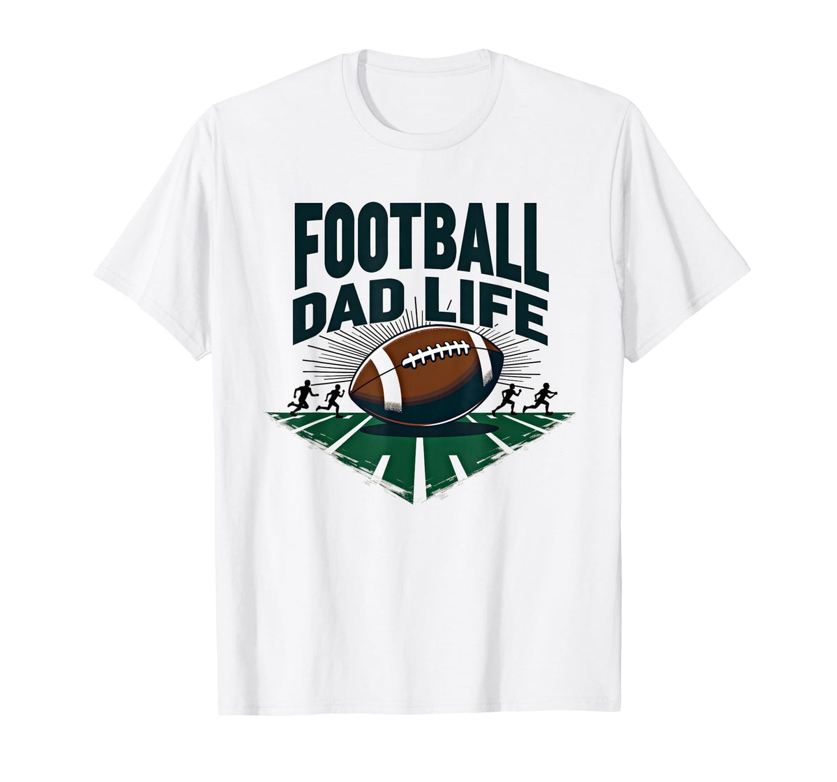 Football Dad Life Proud Father Game Day T-Shirt - Graphic Print for Adults