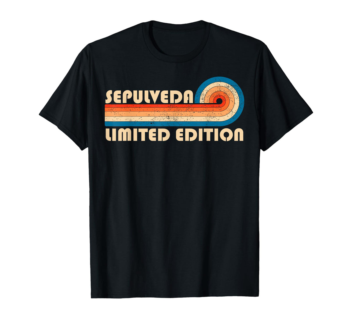 Sepulveda 70S 80S Sunset Stripe T-Shirt - Streetwear Style Men Women