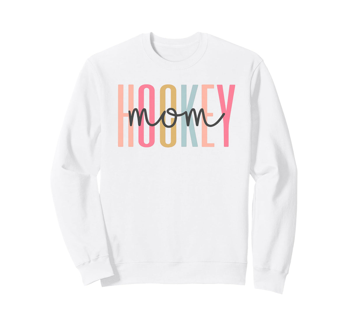 Pastel Hockey Mom Hockey Mom Sweatshirt - Streetwear Style for Adults
