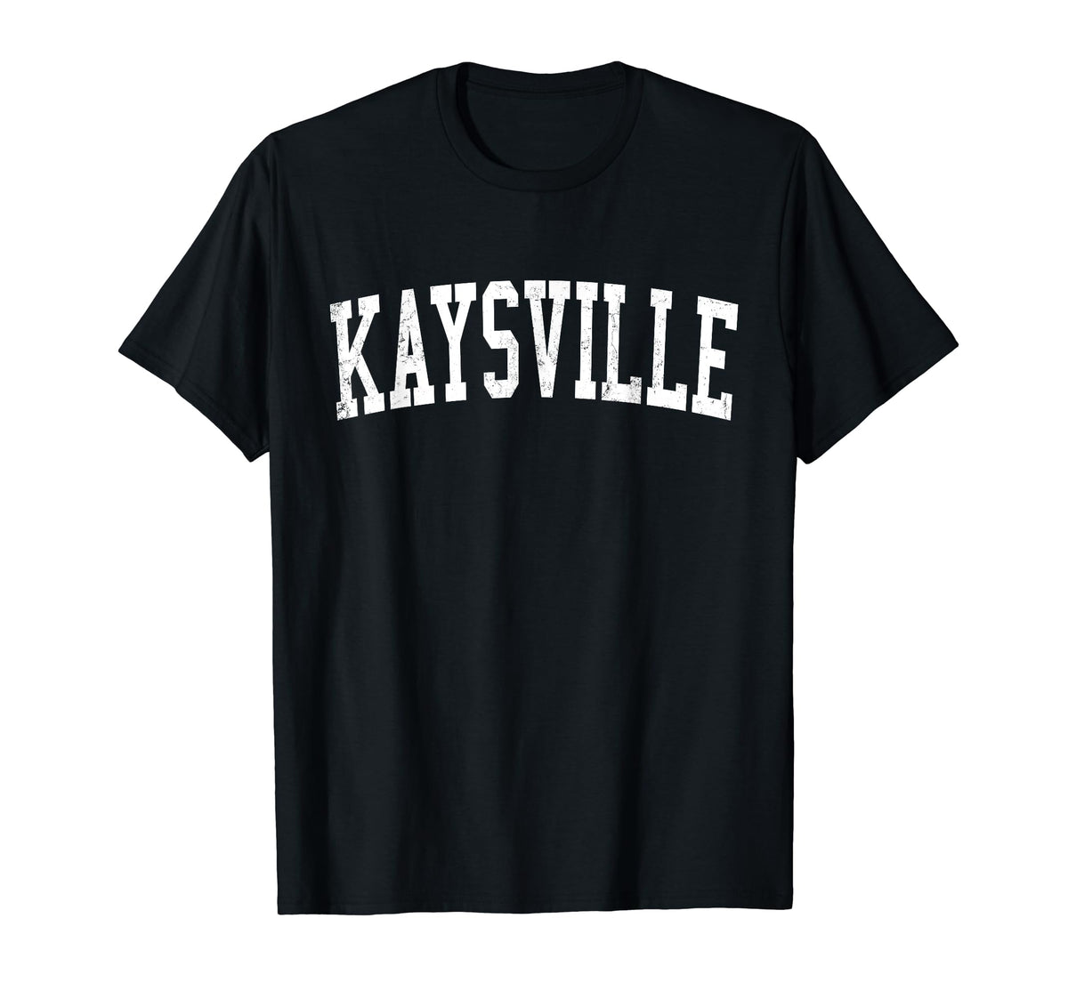 Kaysville Ut Distressed White Varsity T-Shirt - Streetwear Style Men Women