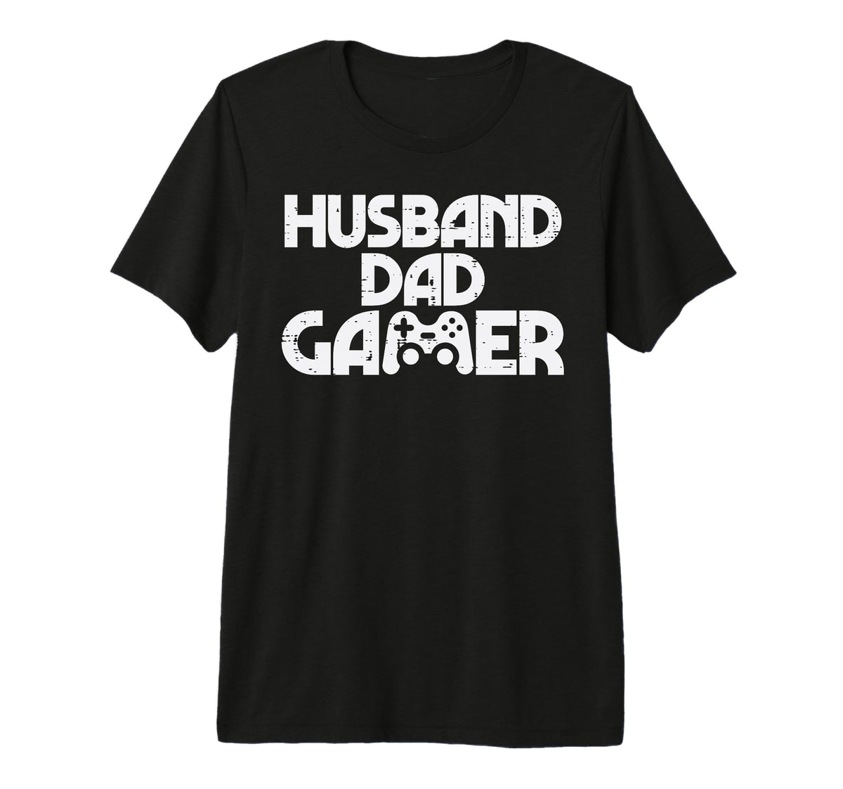 Husband Dad Gamer Gaming Video T-Shirt - Casual Everyday Wear Men Women
