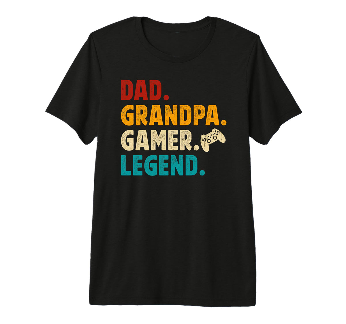 Mens Dad Grandpa Gamer Grandpa Gaming T-Shirt - Fun Novelty Design Unisex