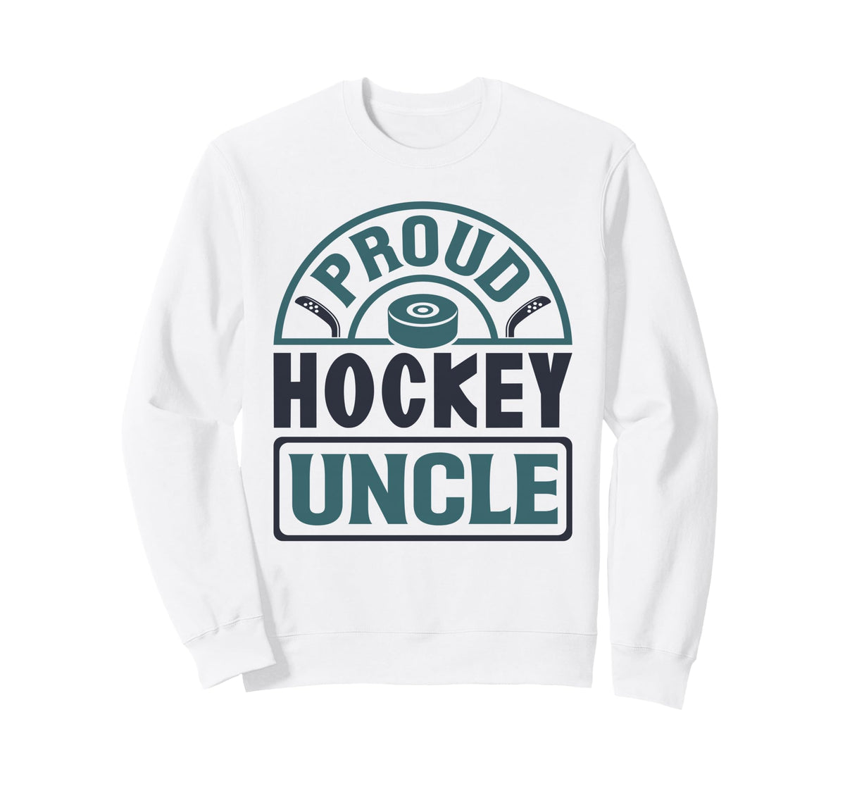 Proud Hockey Uncle Ice Hockey Fan Sweatshirt - Aesthetic Graphic Men Women