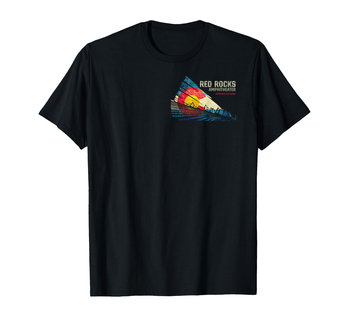 Red Rocks Amphitheater Colorado C State T-Shirt - Streetwear Style Unisex