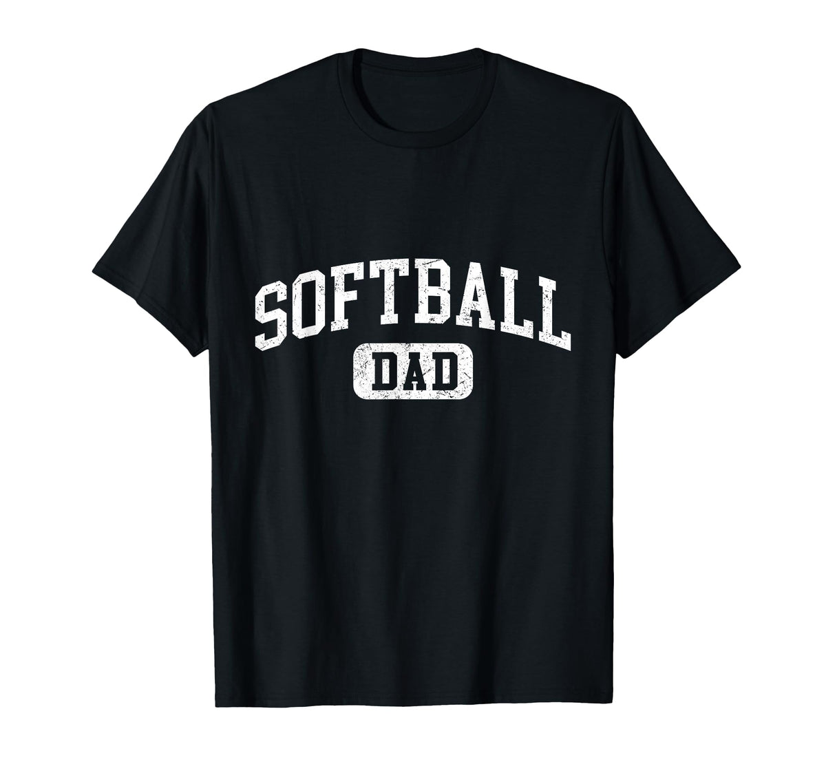 Softball Dad Funny Lettering Fathers Day T-Shirt - Streetwear Style Unisex