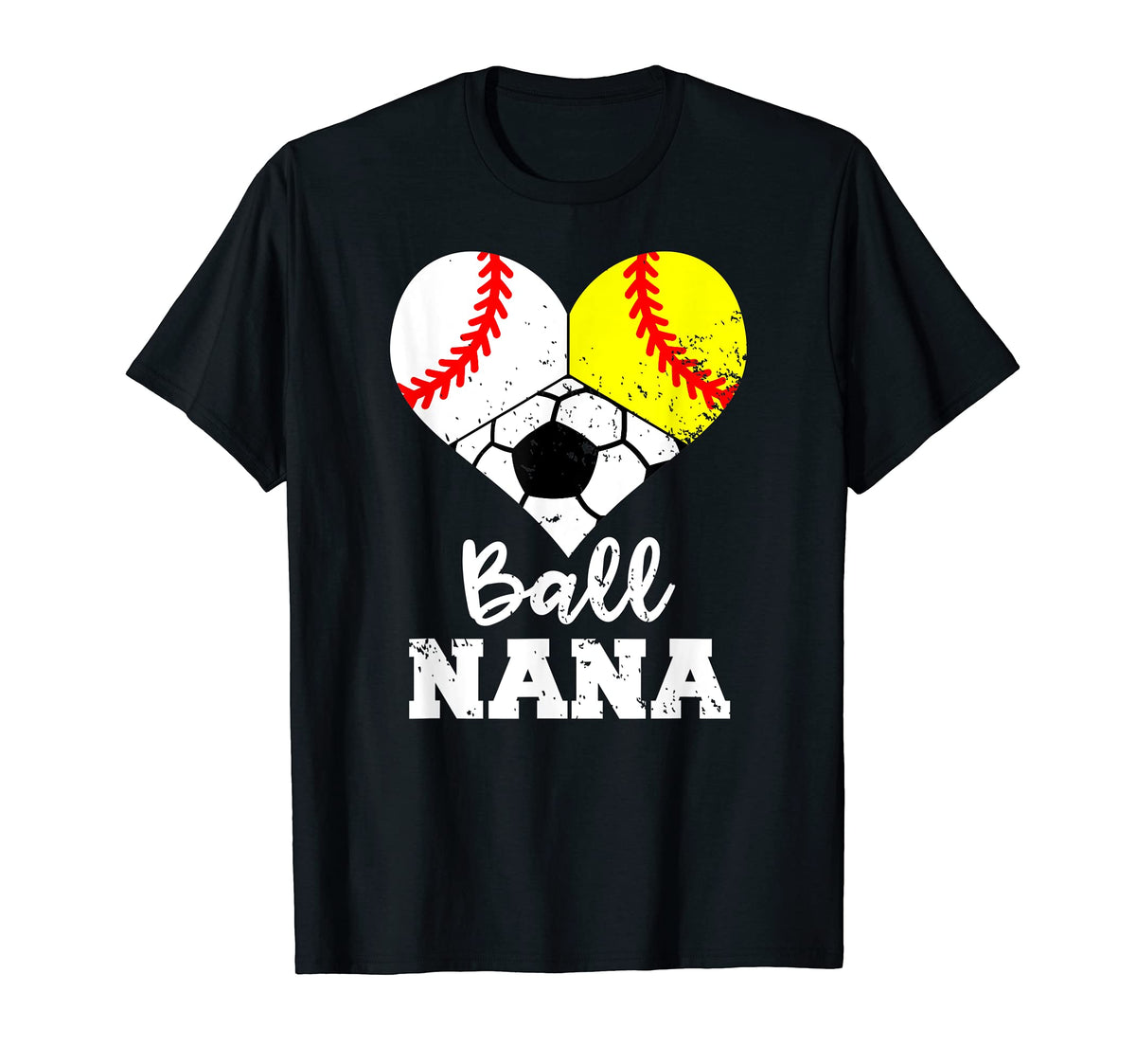 Ball Nana Funny Baseball Softball T-Shirt - Streetwear Style for Adults