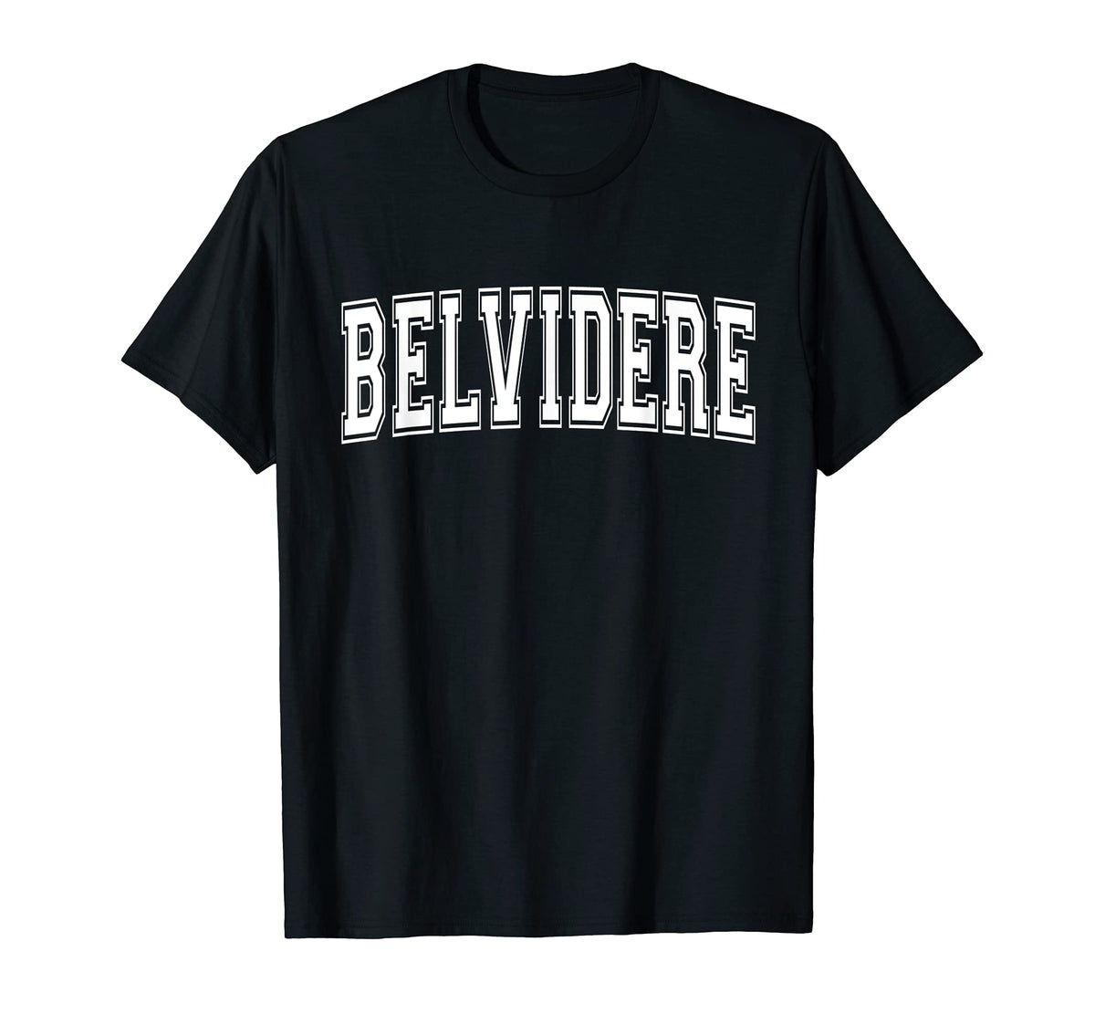 Belvidere Il Illinois Usa Sports Varsity T-Shirt - Novelty Apparel Unisex