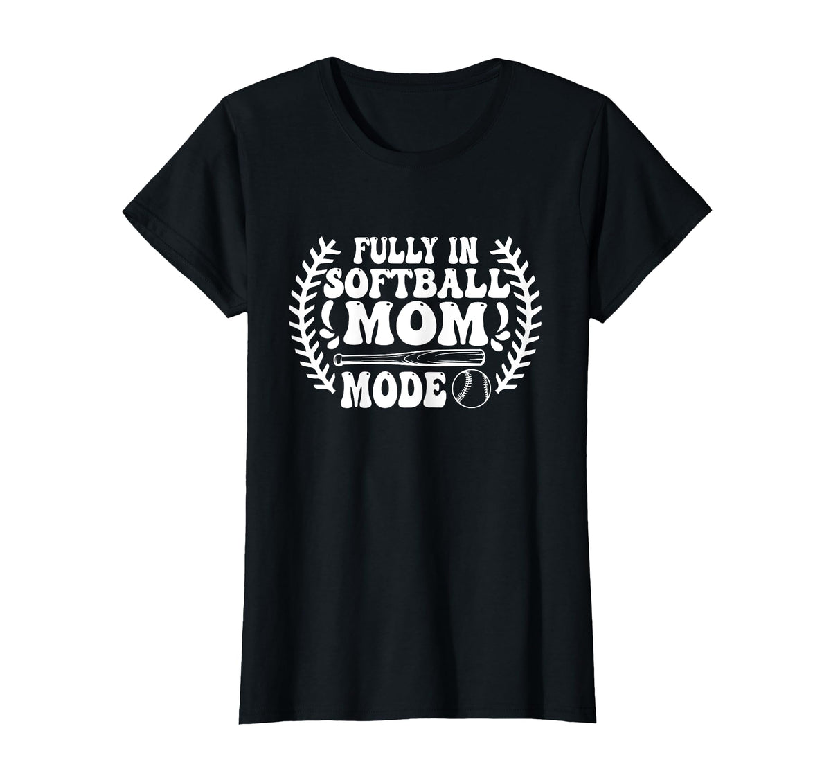 Softball Mom Mothers Day Baseball T-Shirt - Streetwear Style for Adults