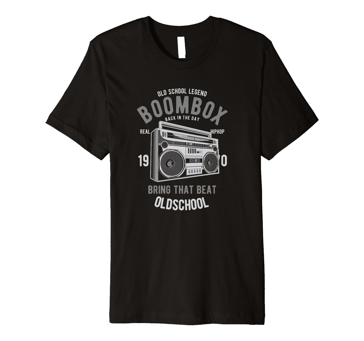 Old School Boombox Old School Hiphop T-Shirt - Novelty Apparel Men Women