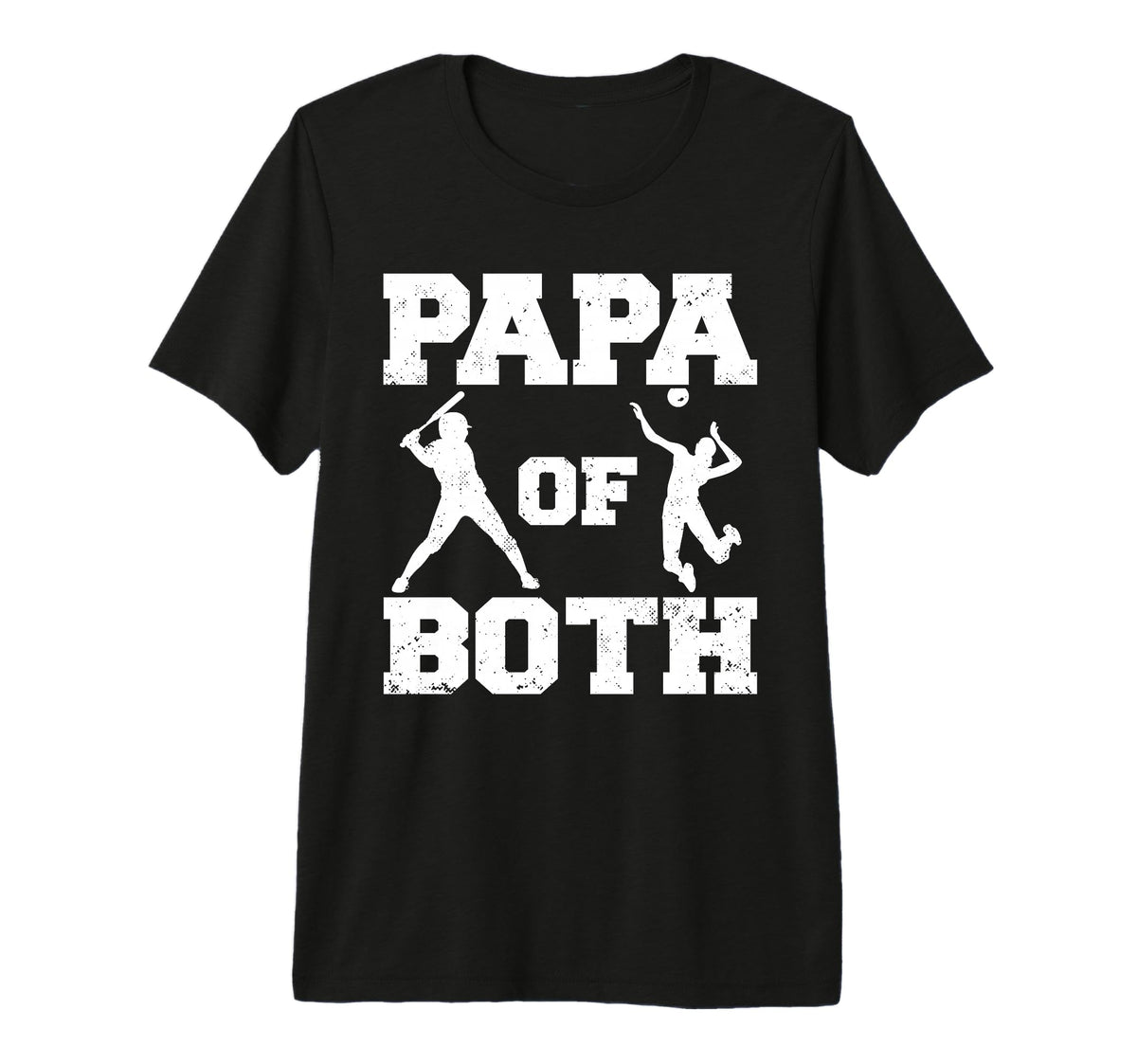 Mens Papa Both Funny Baseball T-Shirt - Streetwear Style Men Women