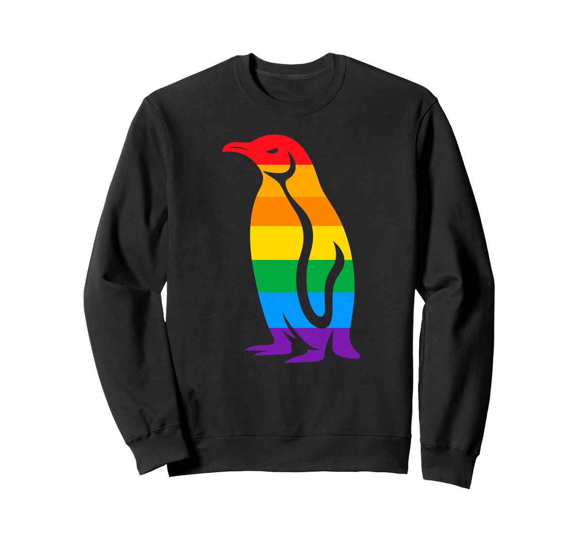 Penguin Rainbow Lgbt Lesbian Gay Sweatshirt - Streetwear Style Men Women