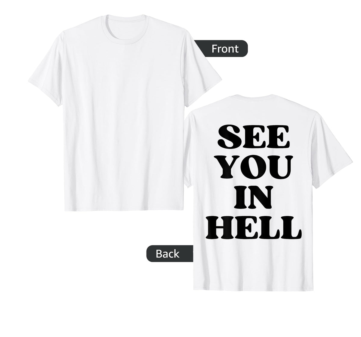 See You Hell Y2K Aesthetic T-Shirt - Streetwear Style Men Women