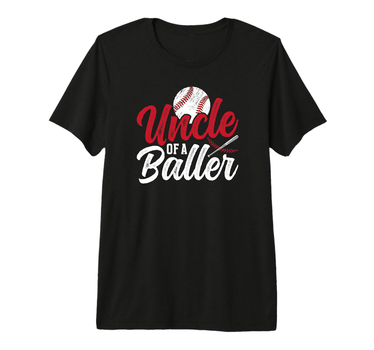 Mens Uncle Baller Baseball Uncle T-Shirt - Trendy Graphic Men Women