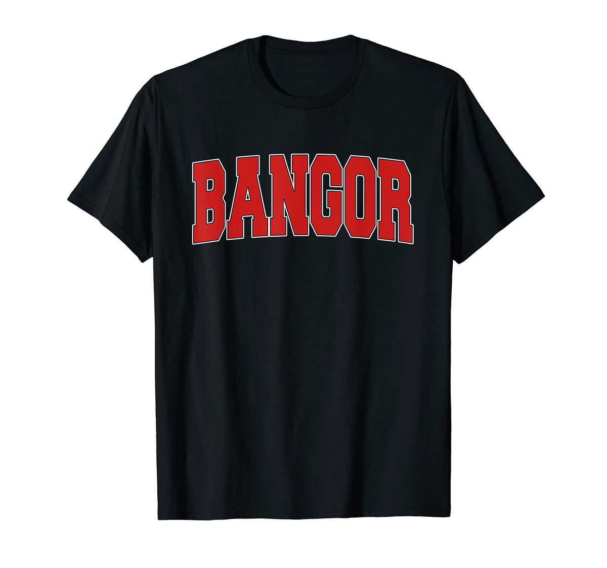 Bangor Me Maine Varsity Usa Sports T-Shirt - Minimalist Print Unisex