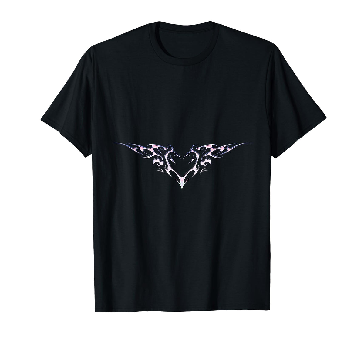 Alt Aesthetic Heart Tribal Heart Love T-Shirt - Graphic Print for Adults