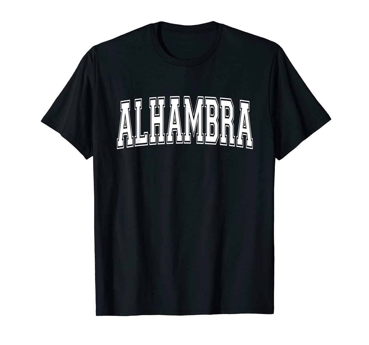 Alhambra Ca California Usa Sports Varsity T-Shirt - Trendy Graphic Unisex