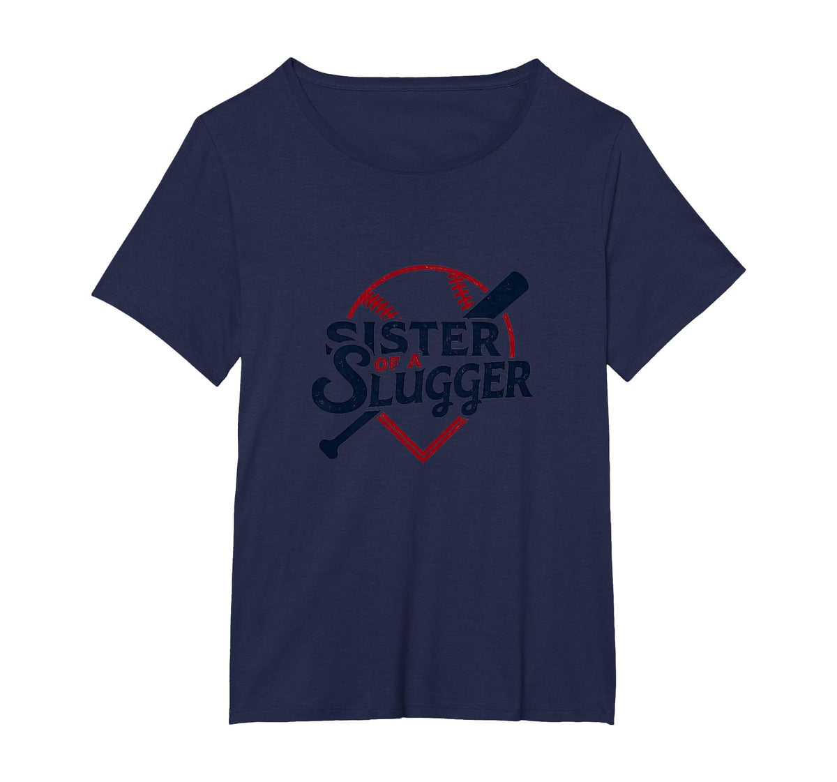 Baseball Sister Sister Slugger Sports T-Shirt - Trendy Graphic for Adults