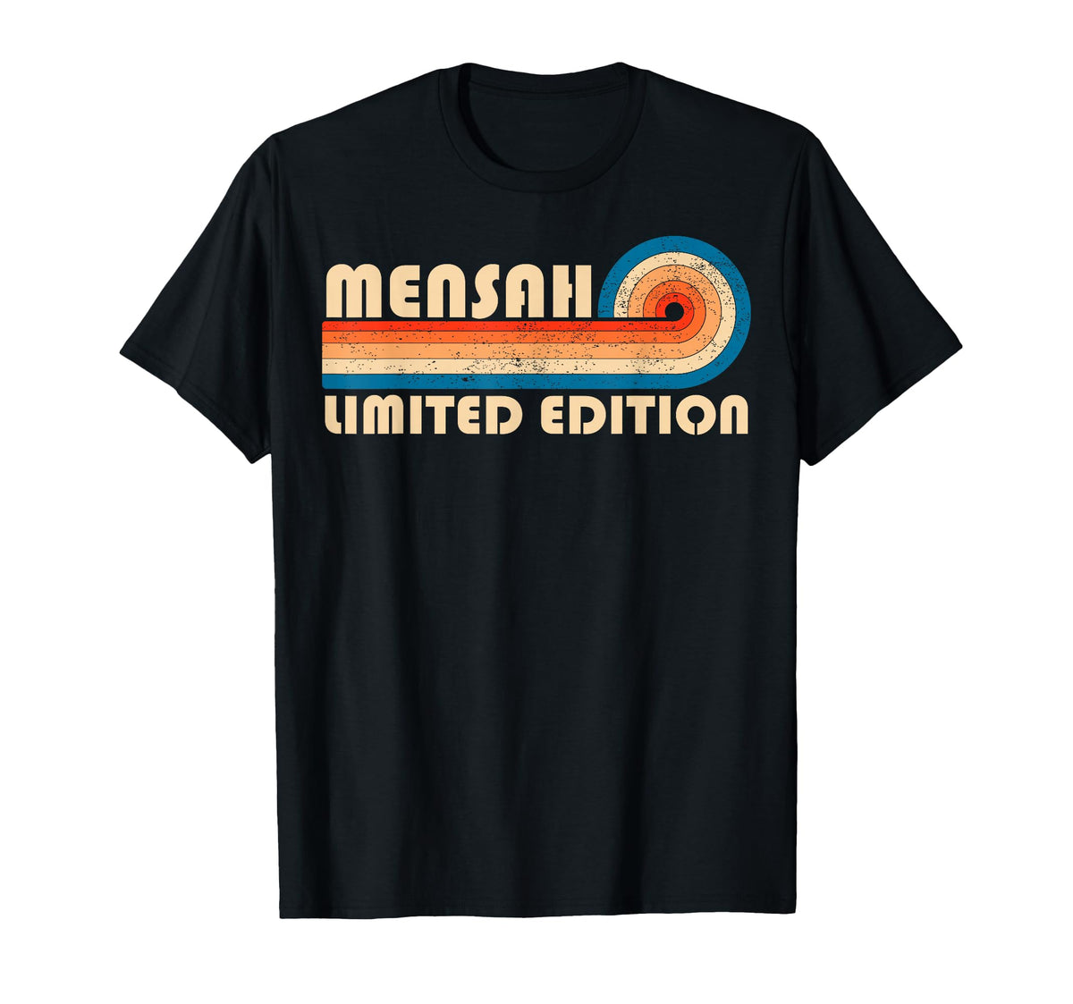 Mensah 70S 80S Sunset Stripe T-Shirt - Streetwear Style Men Women