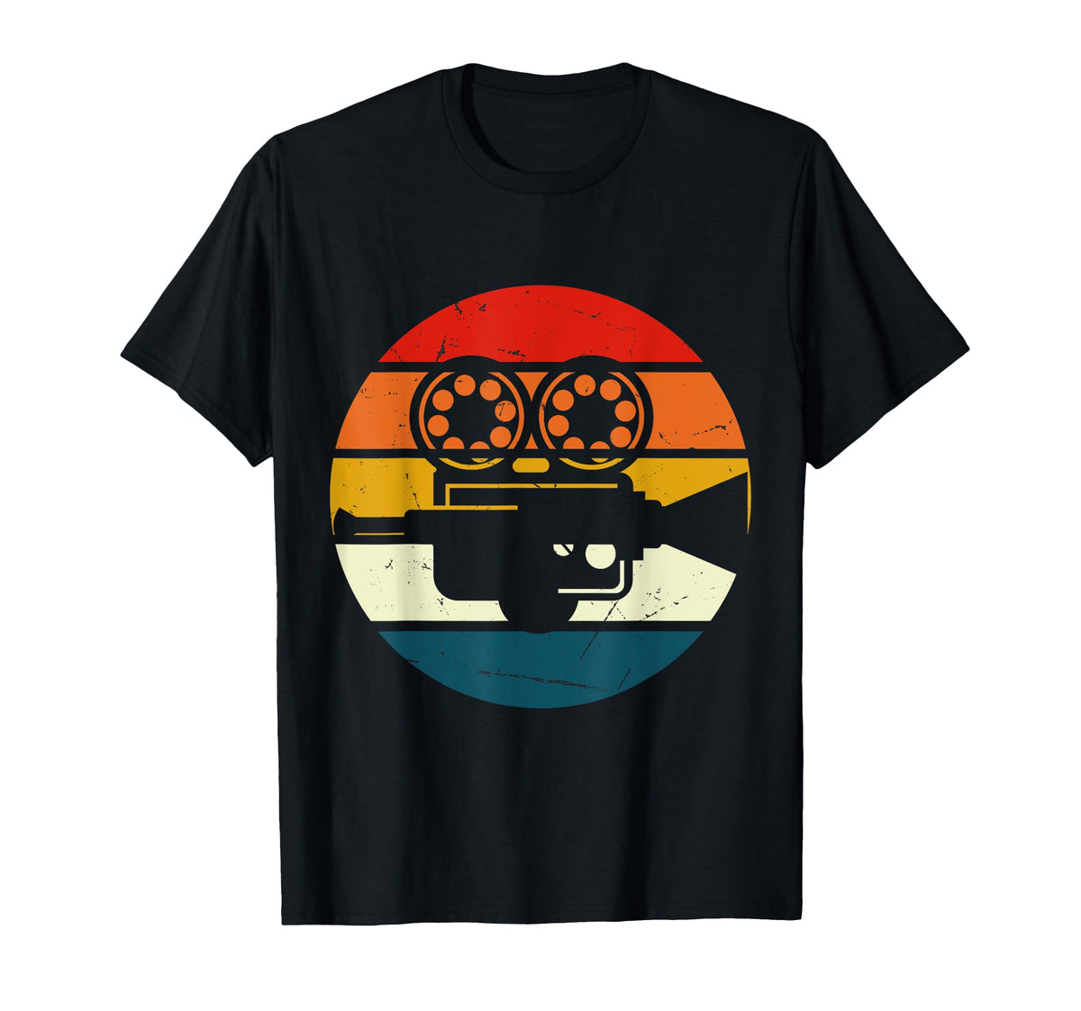 Camera Movie Director Chair Film Making T-Shirt - Custom Art Print Unisex