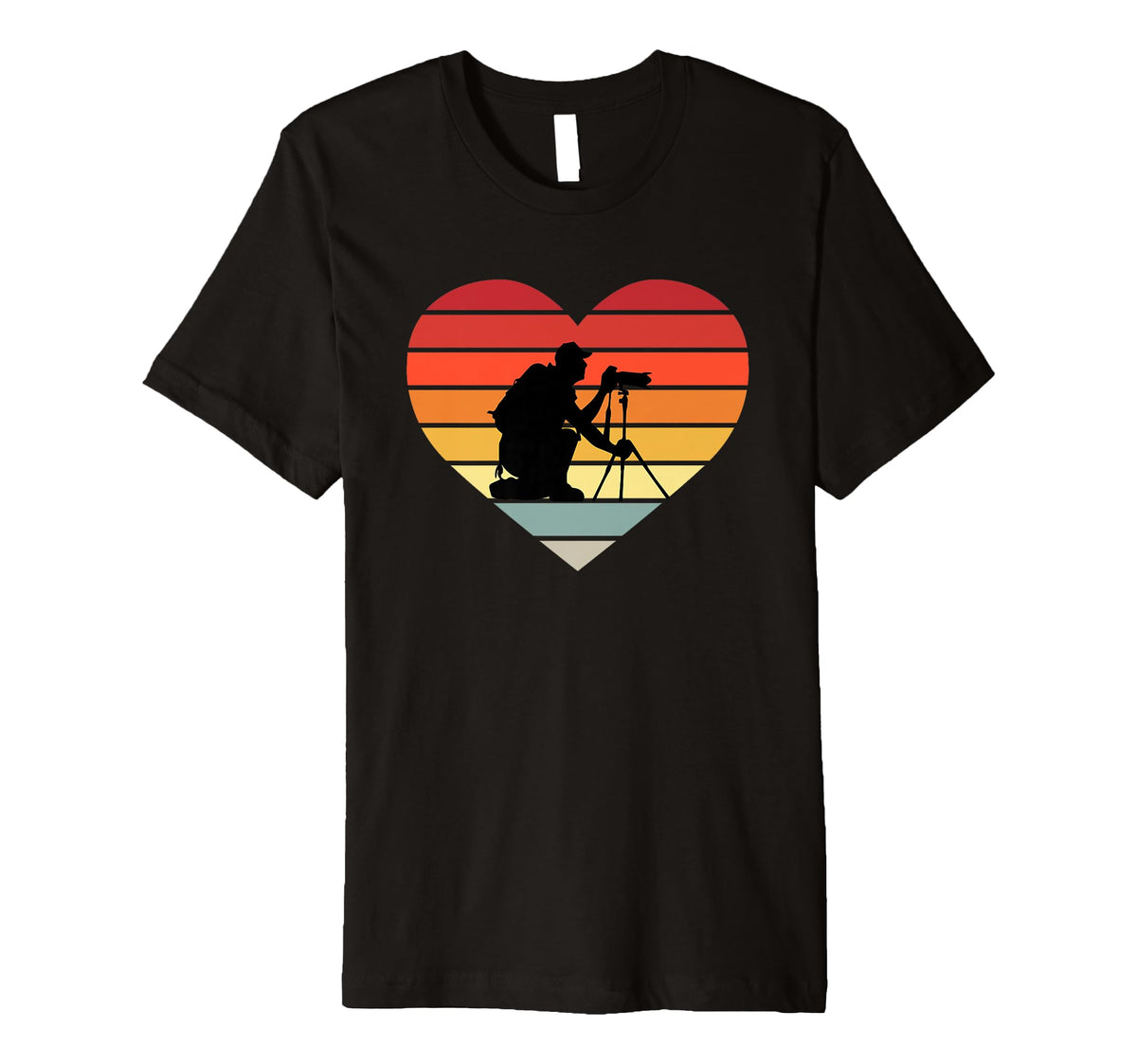 Photograph Camera Heart I Love T-Shirt - Streetwear Style Unisex