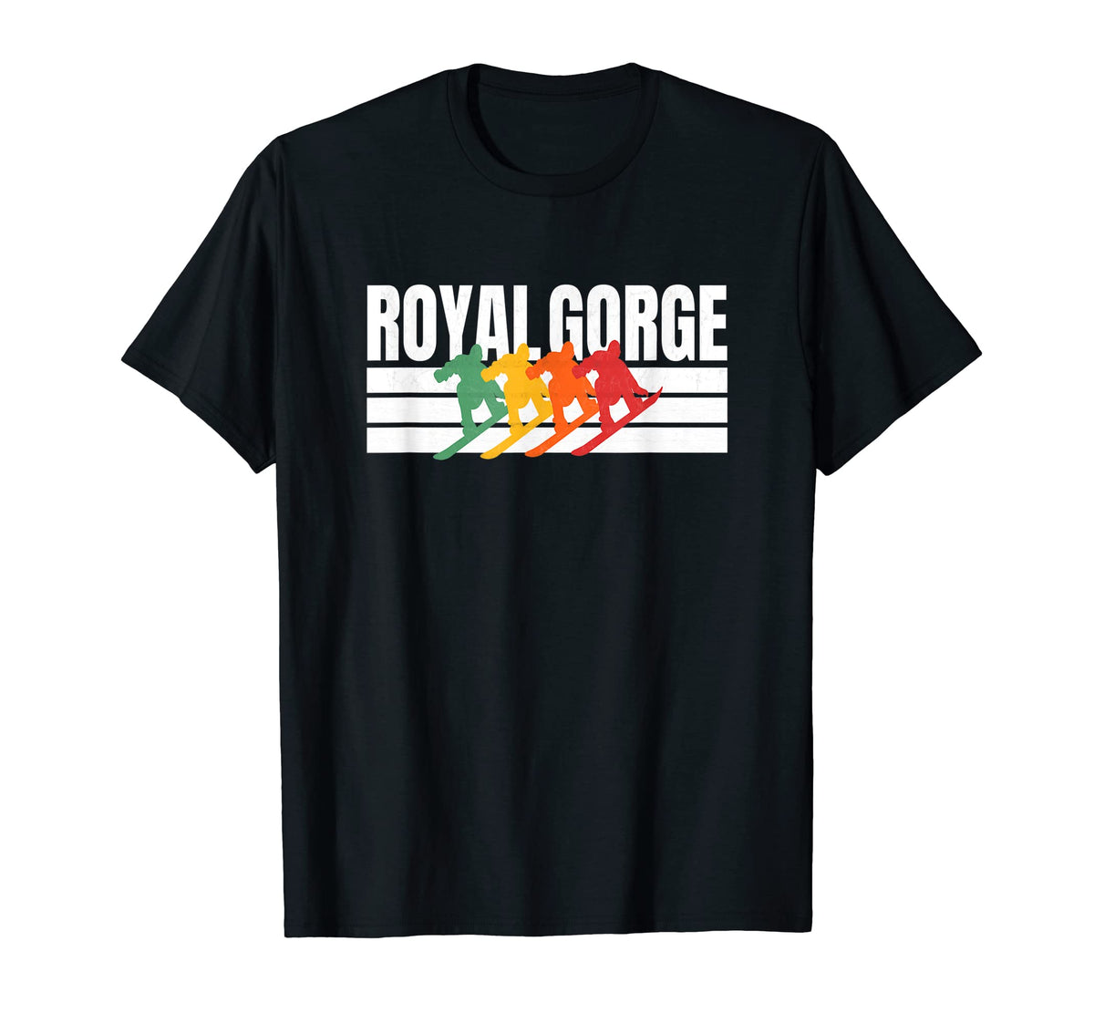 Snowboard Royal Gorge Ca Stripes Royal T-Shirt - Graphic Print Men Women