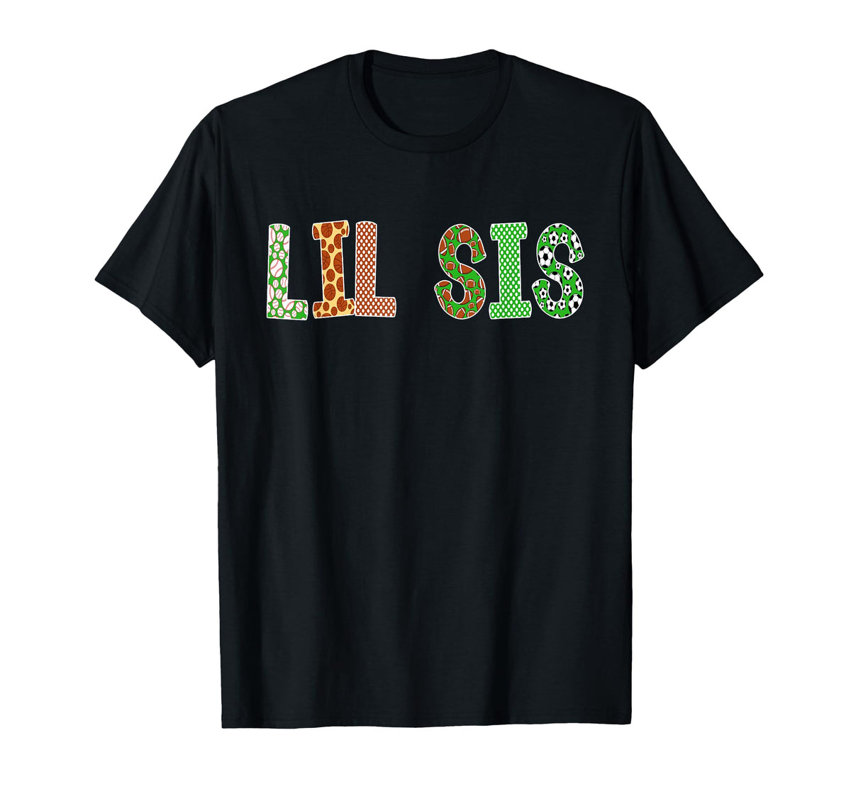 Sports Baller Sister Lil Sis T-Shirt - Fun Novelty Design for Adults