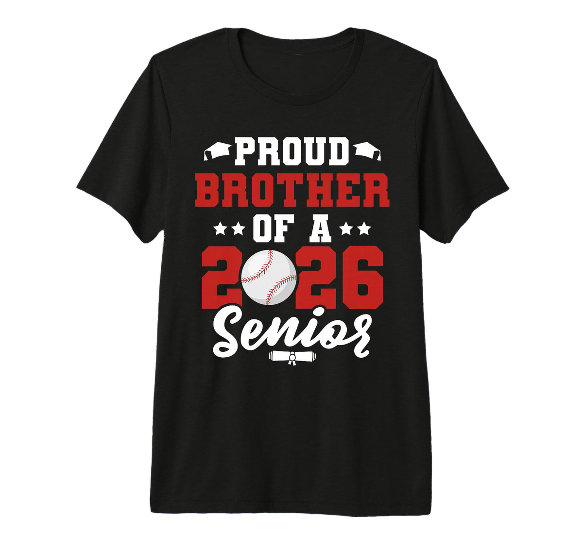 Class 2026 Senior Year Baseball T-Shirt - Casual Everyday Wear Men Women