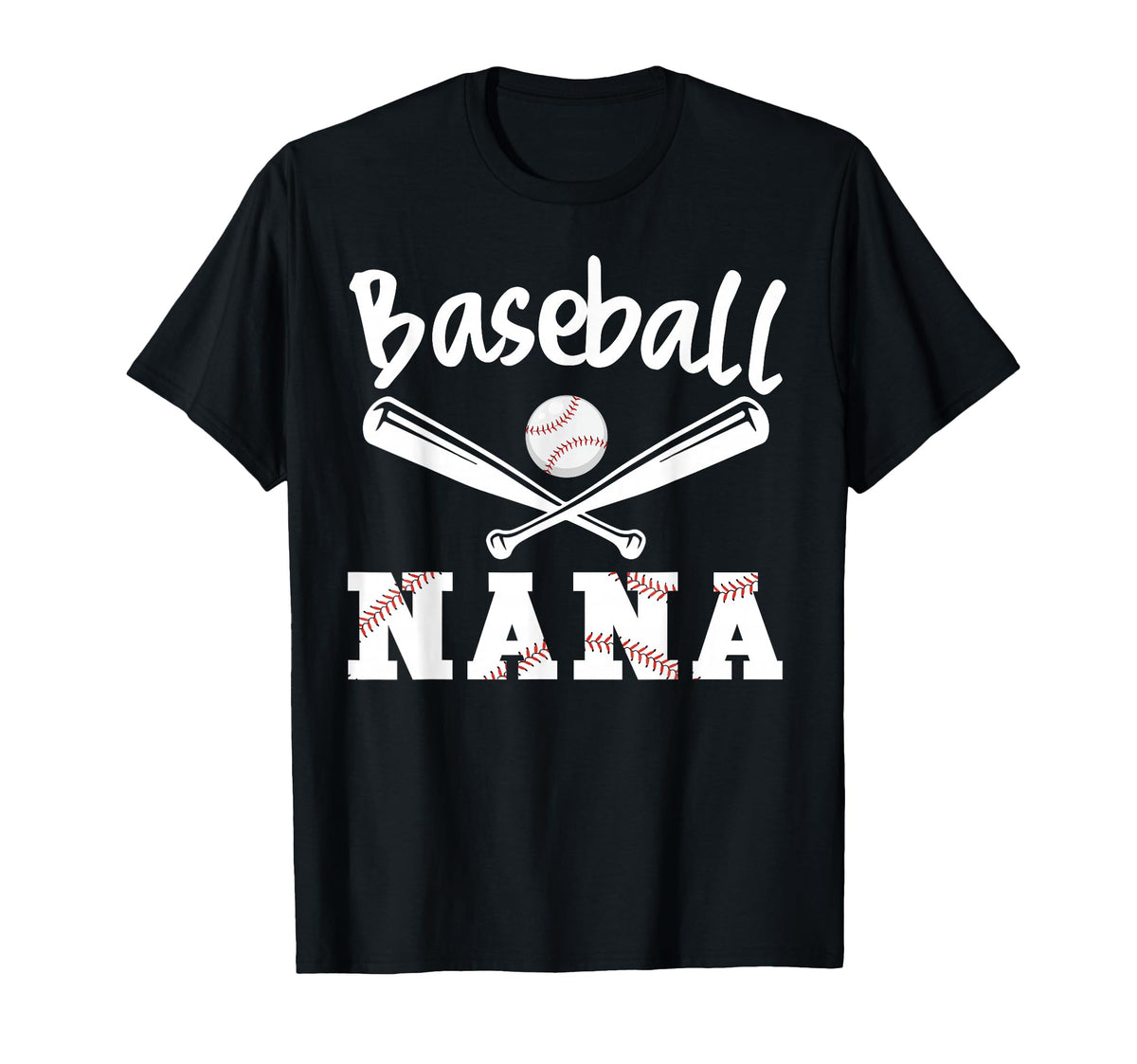 Funny Baseball Nana Sports Baseball T-Shirt - Novelty Apparel Men Women