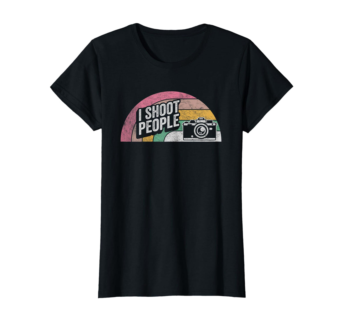 Funny Photographer Camera I Shoot T-Shirt - Casual Everyday Wear Men Women