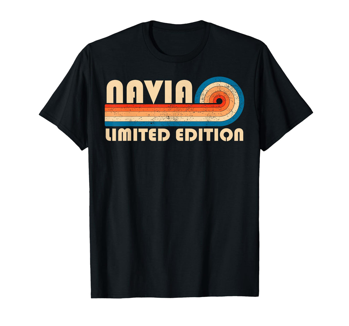 Navia 70S 80S Sunset Stripe T-Shirt - Aesthetic Graphic Men Women