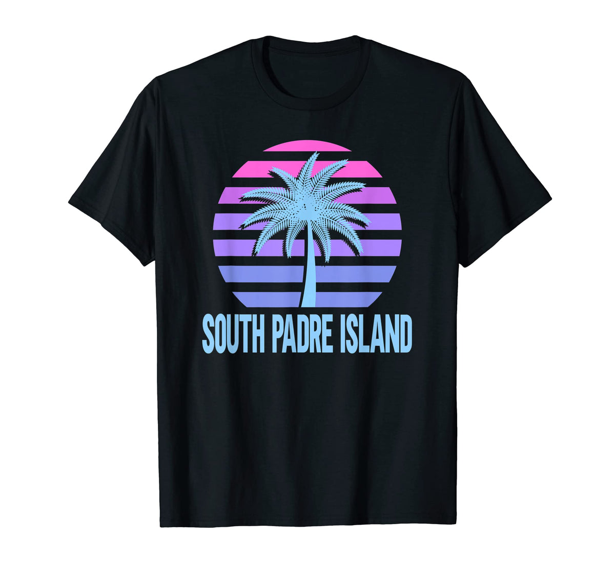 South Padre Island Vacation Vaporwave T-Shirt - Trendy Graphic Men Women