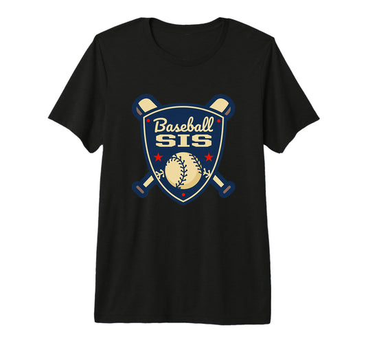 Baseball Sis Matching Family Baseball T-Shirt - Fun Novelty Design Unisex
