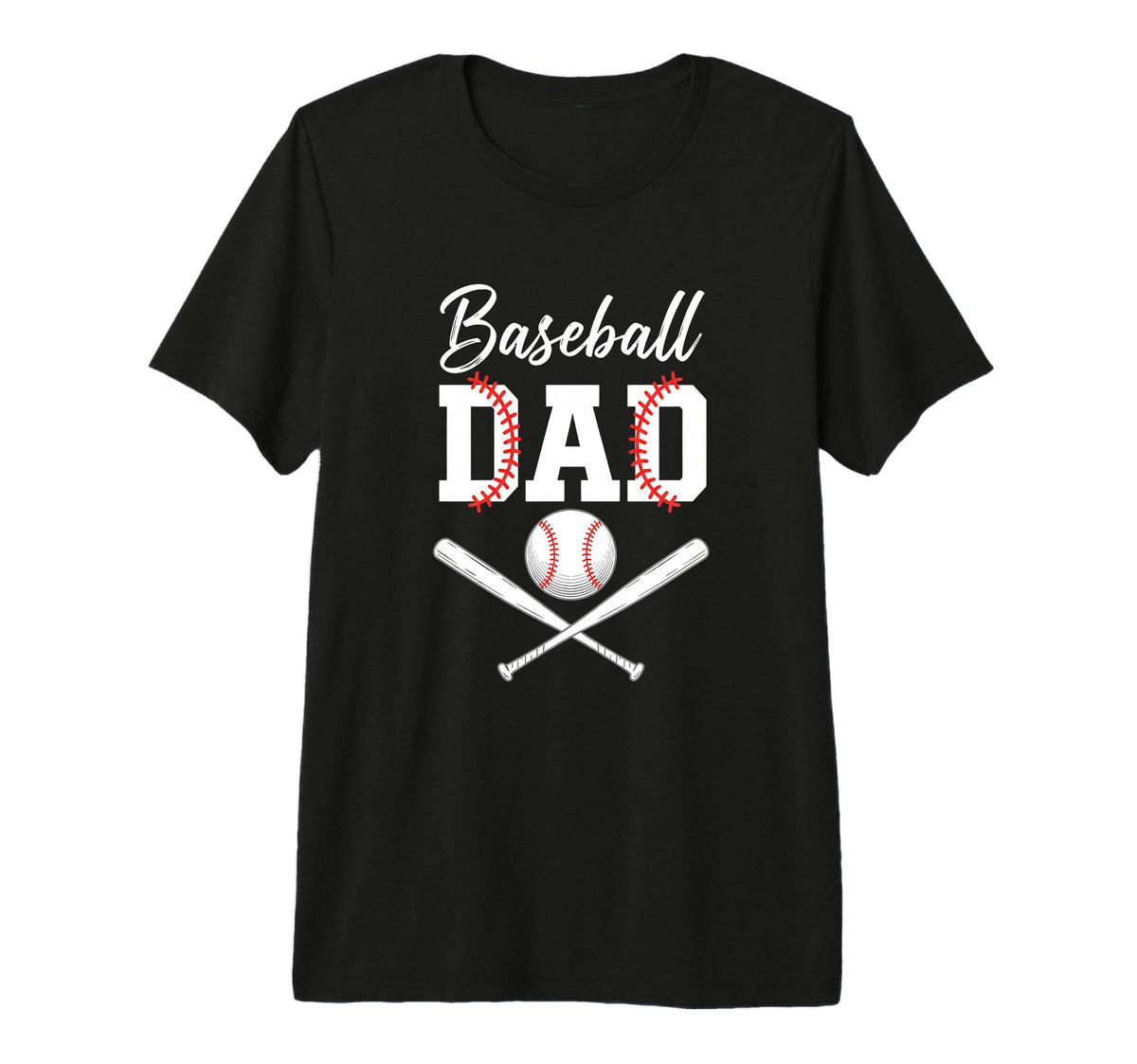 Baseball Dad Fathers Day Baseball Dad T-Shirt - Streetwear Style Men Women