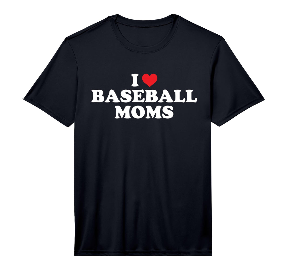 Mens I Love Baseball Moms Funny T-Shirt - Casual Everyday Wear for Adults