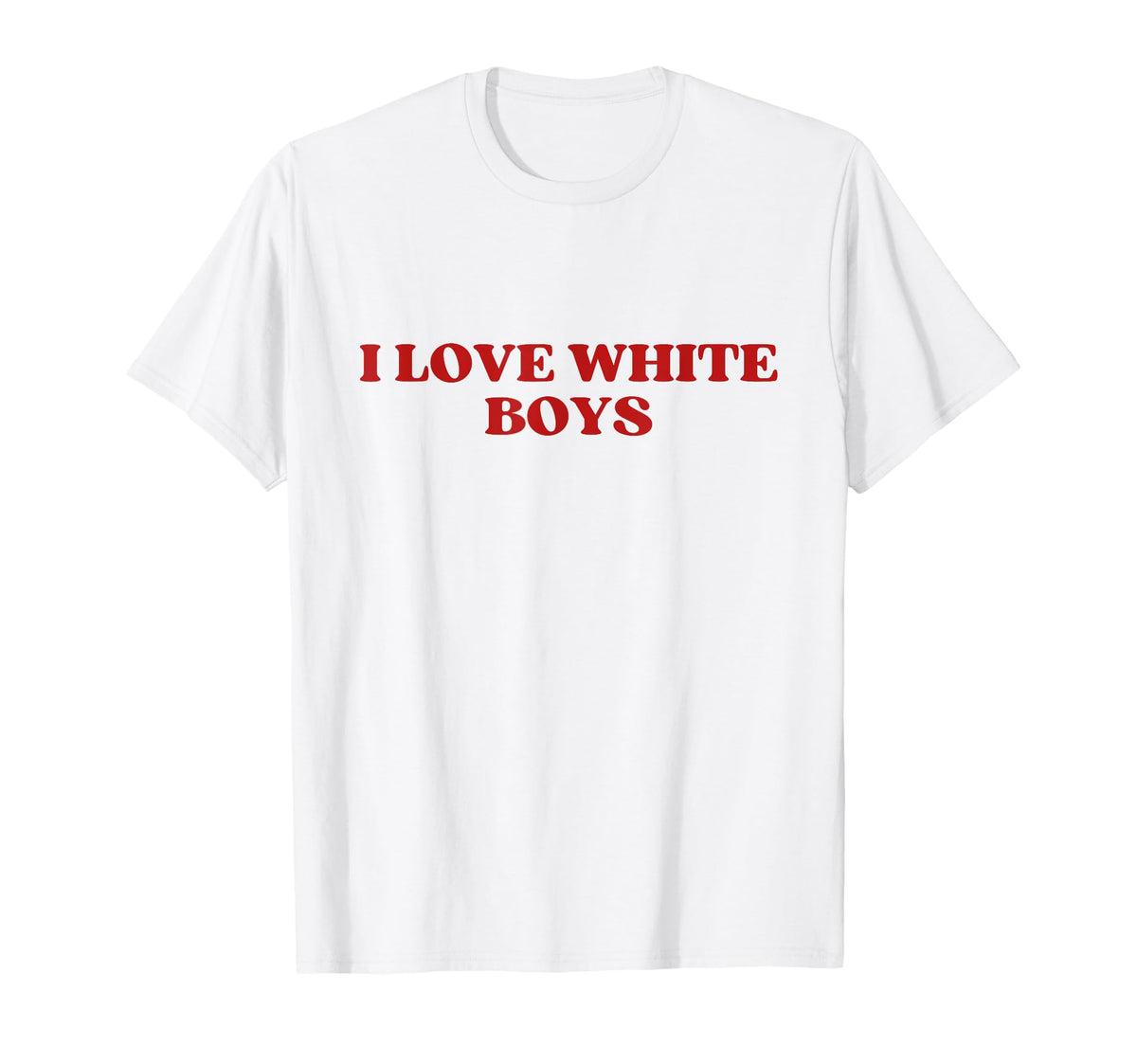 I Love White Y2K Aesthetic Trendy T-Shirt - Streetwear Style Unisex