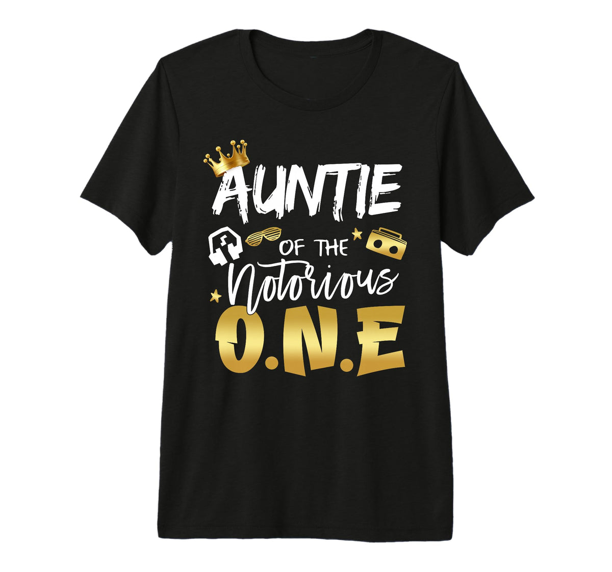 Auntie Notorious One Old School Hip T-Shirt - Streetwear Style Men Women