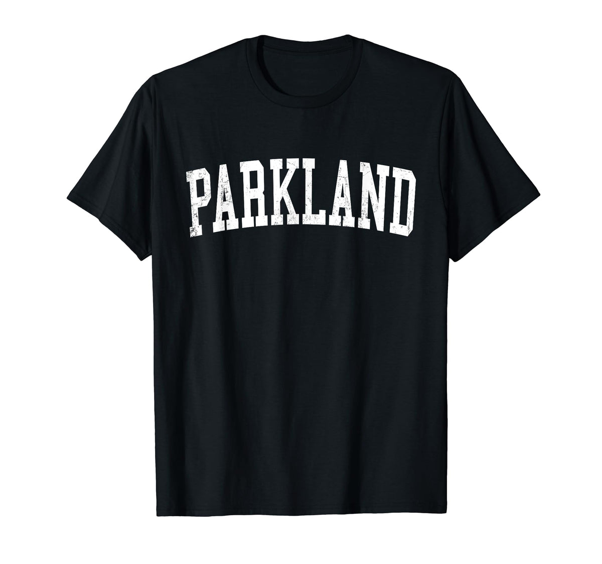 Parkland Wa Distressed White Varsity T-Shirt - Streetwear Style Men Women