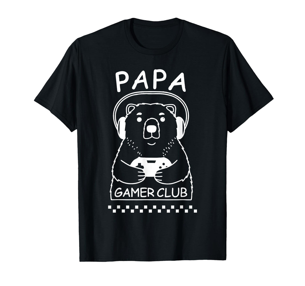Papa Bear Gamer Club Funny Daddy Video T-Shirt - Trendy Graphic for Adults
