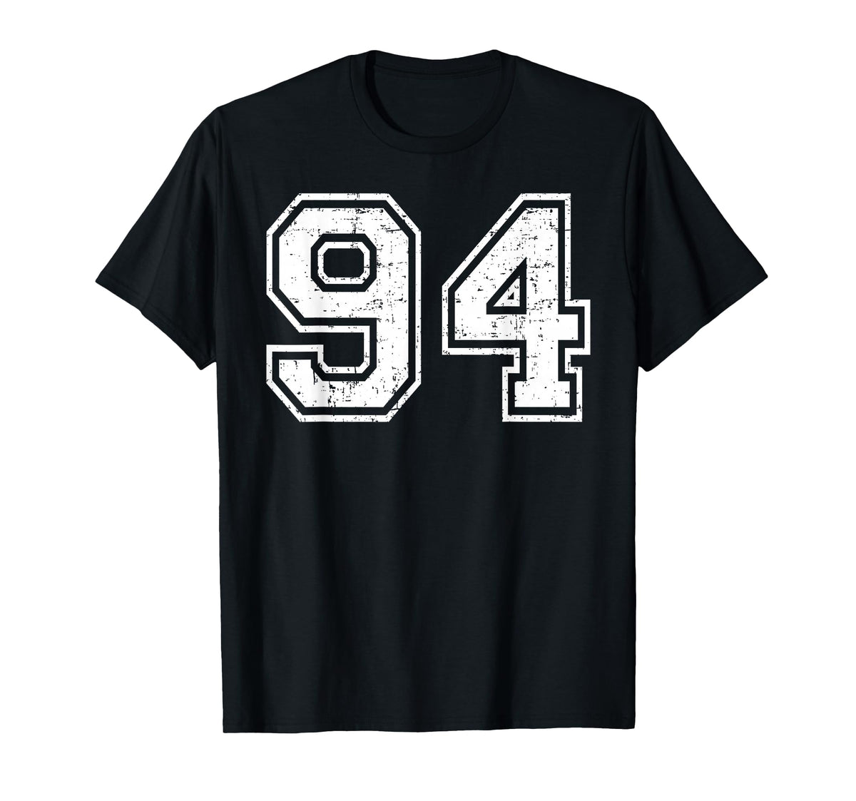 94 Number Ninety Four Team Sports Grunge T-Shirt - Graphic Print Men Women